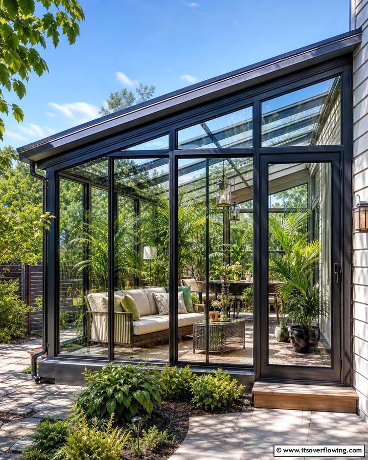 Glass Enclosed Shed Roof Porch - 25 Shed Roof Porch Design Ideas for Cozy Spaces
