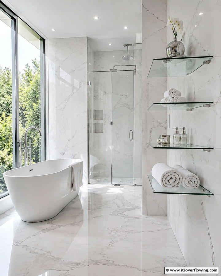 Glass Floating Shelves - 25 Floating Shelves Ideas for Stylish and Functional Storage