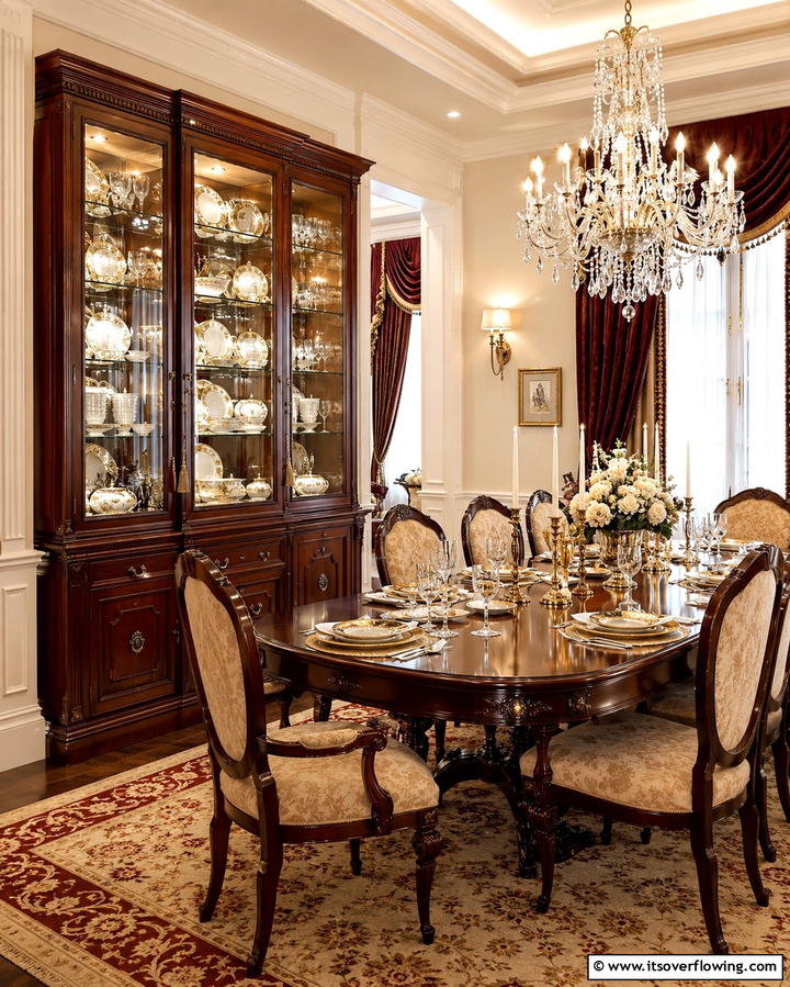 Glass Front Display Cabinets - 30 Dining Room Storage Ideas for Clutter-Free Entertaining