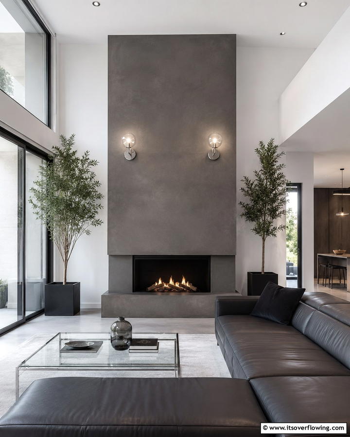 Glass Globe Sconces for Modern Sophistication - 25 Fireplace Sconces Ideas for a Warm Ambiance