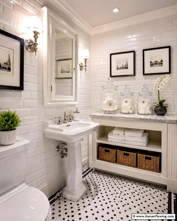 Glass Jars - 20 Toilet Paper Storage Ideas for Organized Bathrooms