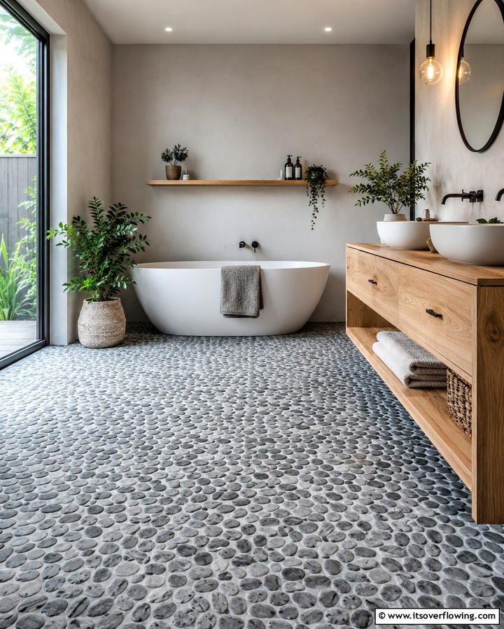 Glass Mosaic Tiles - 30 Laundry Room Tile Ideas for Durable Style Updates