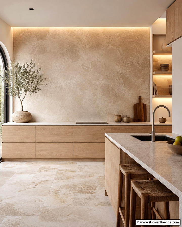 Glass Panel Wall - 25 Kitchen Accent Wall Ideas for a Stylish Upgrade