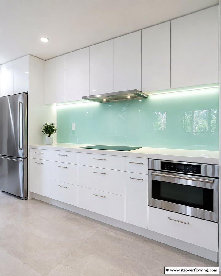 Glass Panels - 25 Modern Kitchen Backsplash Ideas for a Fresh Update