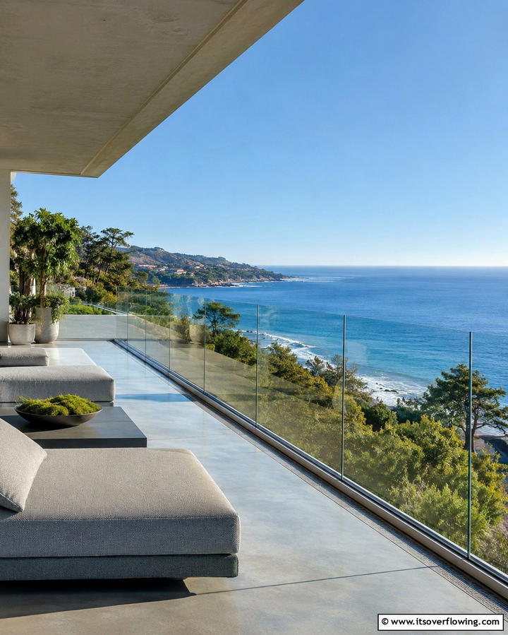 Glass Railing for Unobstructed Views - 25 Large Balcony Ideas for Stunning Outdoor Spaces