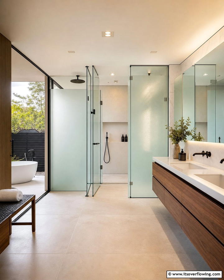 Glass Shower Walls - 25 Shower Wall Ideas to Elevate Your Bathroom Design