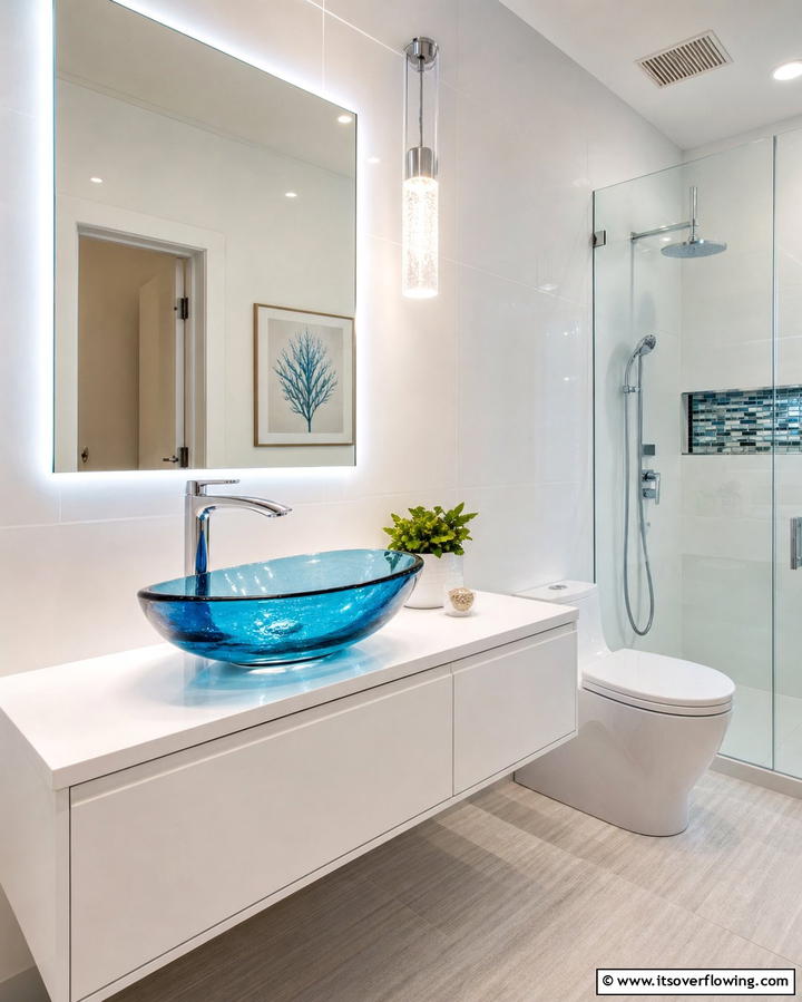 Glass Sinks for a Contemporary Touch - 25 Bathroom Sink Ideas for Style and Functionality