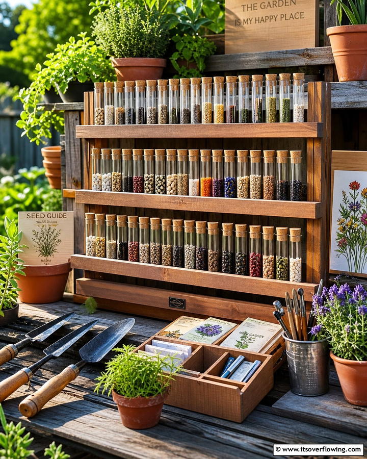 Glass Test Tubes - 20 Seed Storage Ideas for Organized Gardening