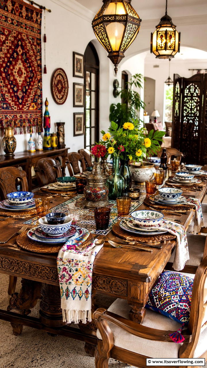 Global Fusion Table Setting - 21 Creative Table Setting Ideas for Every Occasion