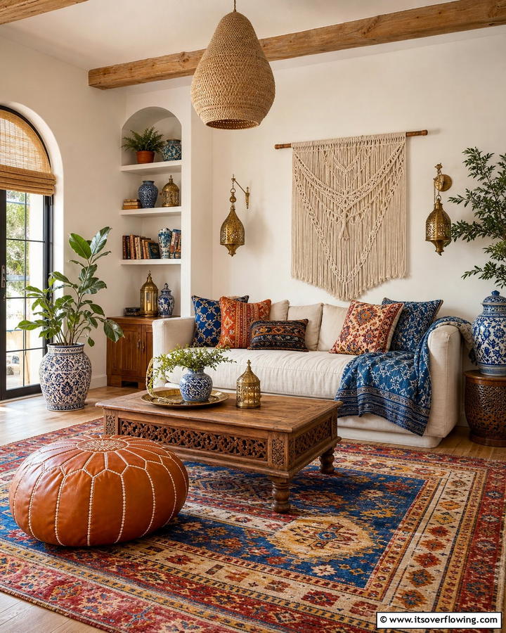Global Inspired Decor Pieces - 20 Boho Cottage Style Decor Ideas for a Cozy Home