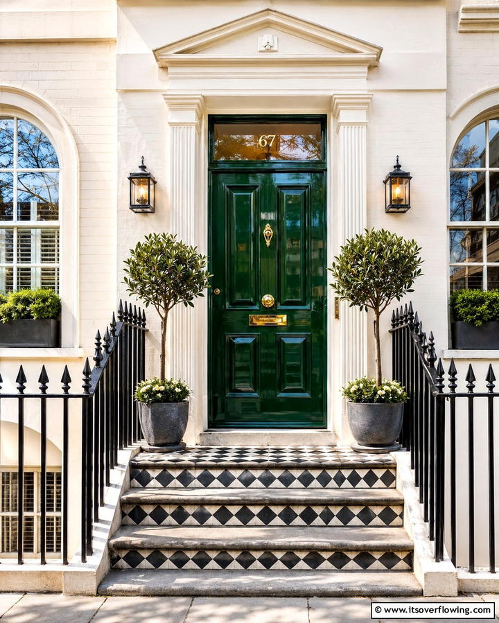 Glossy High Shine - 25 Door Painting Ideas to Add Personality to Your Home