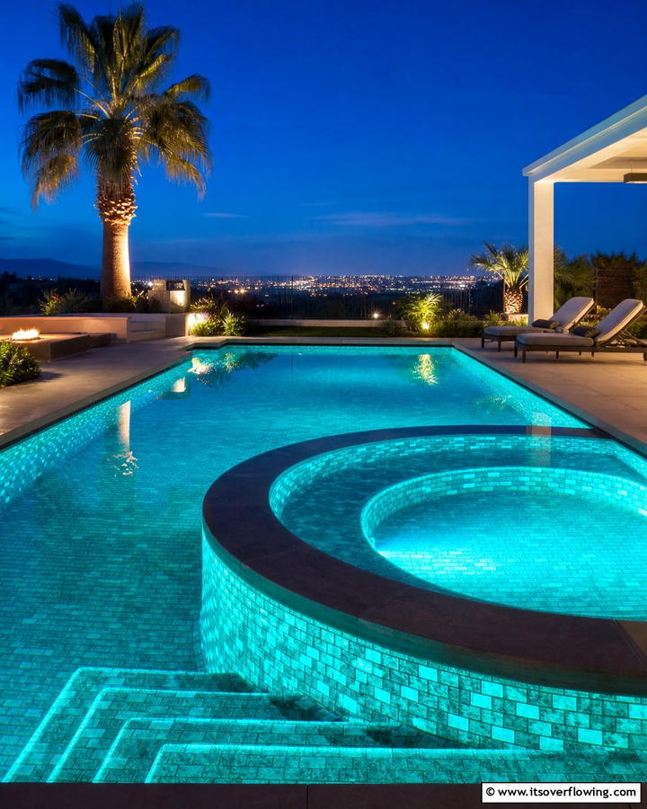Glow in the Dark Magic - 21 Pool Tile Designs to Refresh Your Swimming Area Style