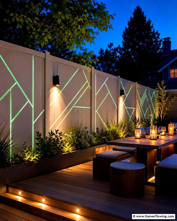 Glow in the Dark Paint - 25 Fence Painting Ideas to Refresh Your Outdoor Space