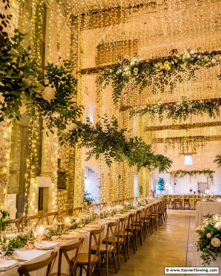 Glowing Fairy Light Installations - 21 Boho Wedding Ideas for a Free-Spirited Celebration