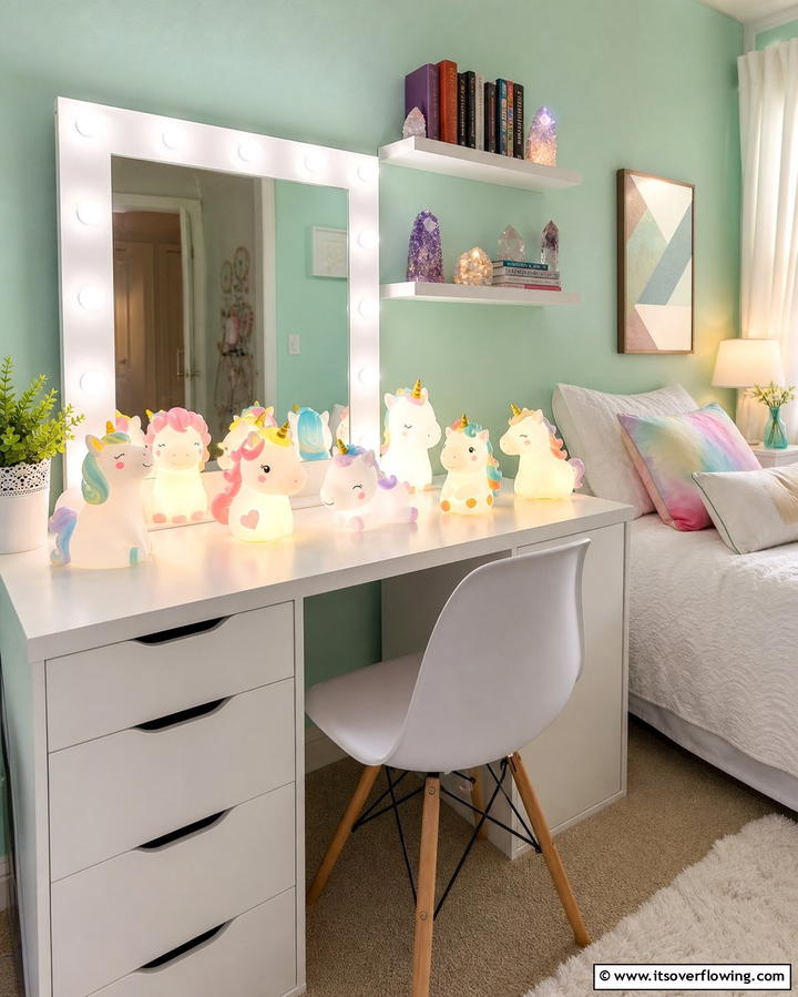 Glowing Unicorn Nightlights - 25 Unicorn Bedroom Ideas for a Magical Space