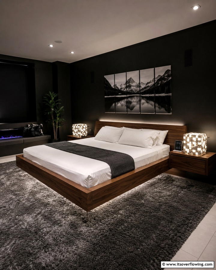Glowstone Lamps - 30 Minecraft Bedroom Ideas for Block-Inspired Fun
