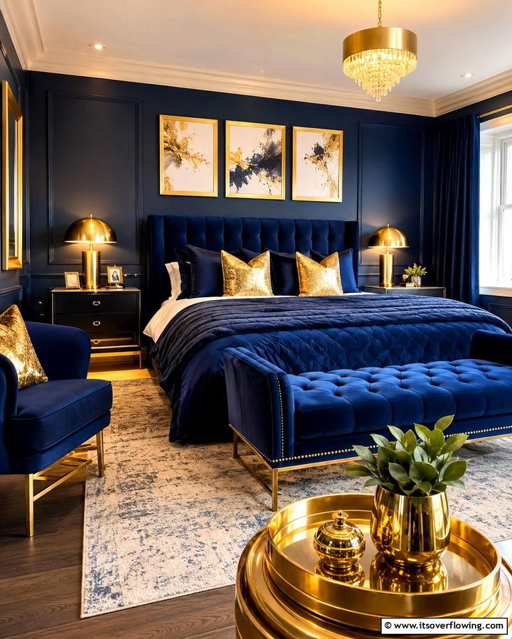 Gold Accents - 25 Paris-themed Bedroom Ideas for a Romantic Retreat