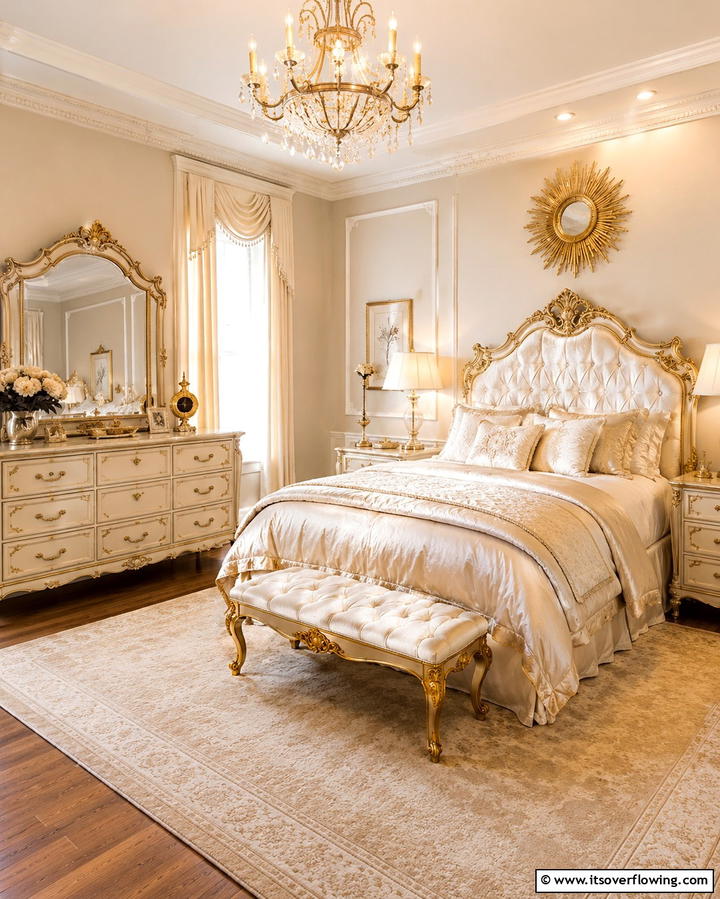 Gold Accents for Royal Elegance - 25 Princess Room Ideas to Create a Dreamy Space