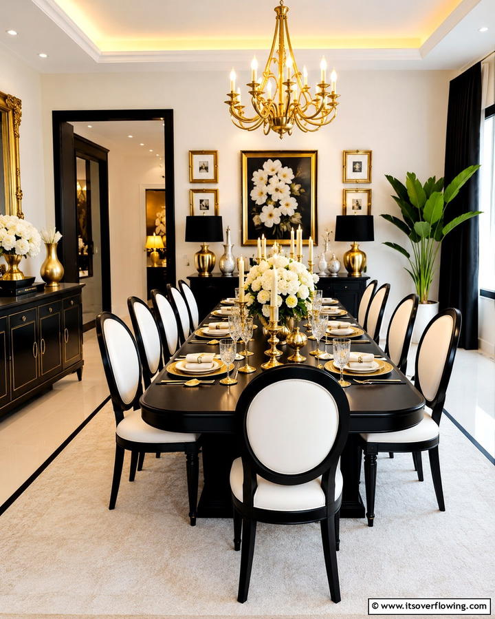 Gold Accents for a Touch of Luxury - 25 Parisian Dining Room Ideas for Elegant Spaces