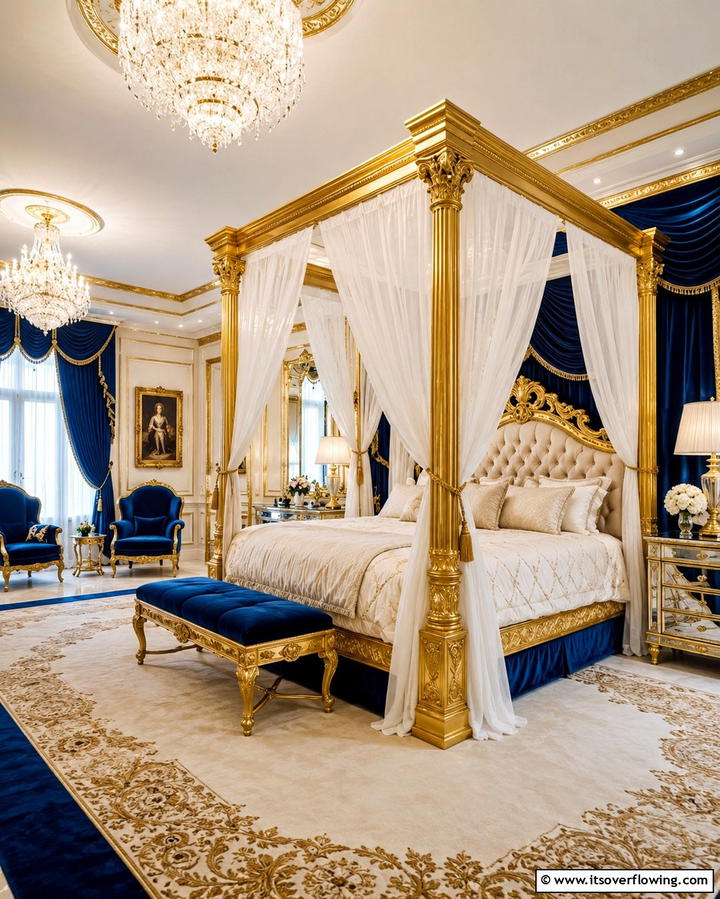 Gold Canopy Beds - 25 Gold Bedroom Ideas for a Luxurious Retreat