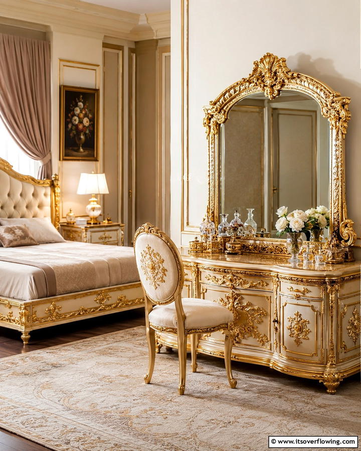 Gold Leaf Furniture - 25 Gold Bedroom Ideas for a Luxurious Retreat