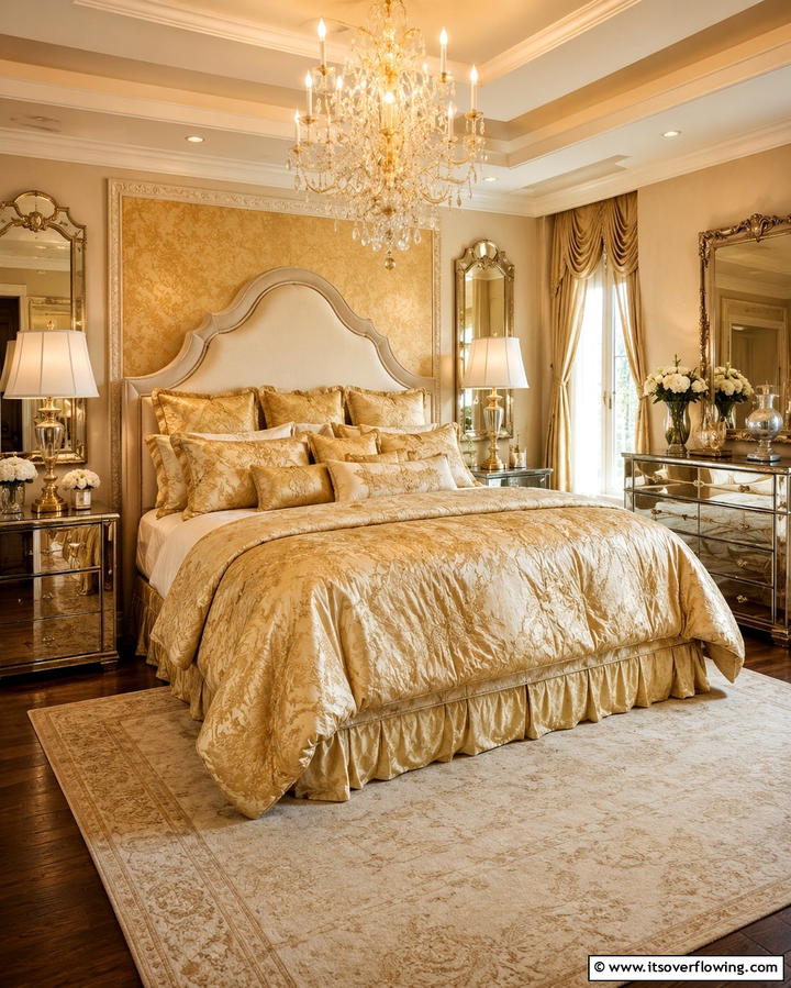 Gold Toned Bedding - 25 Gold Bedroom Ideas for a Luxurious Retreat