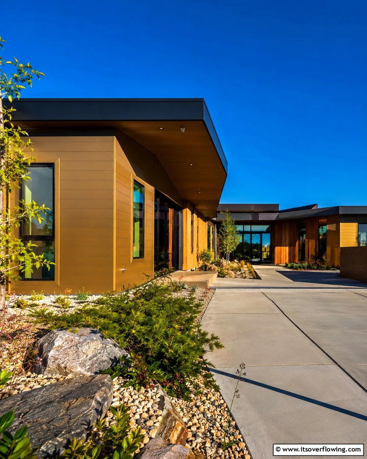 Golden Bronze Radiance - 30 Brown Exterior House Color Ideas for Warm Curb Appeal