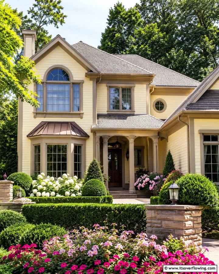 Golden Yellow Farmhouse Appeal - 25 Yellow Exterior Home Ideas for a Bright Look
