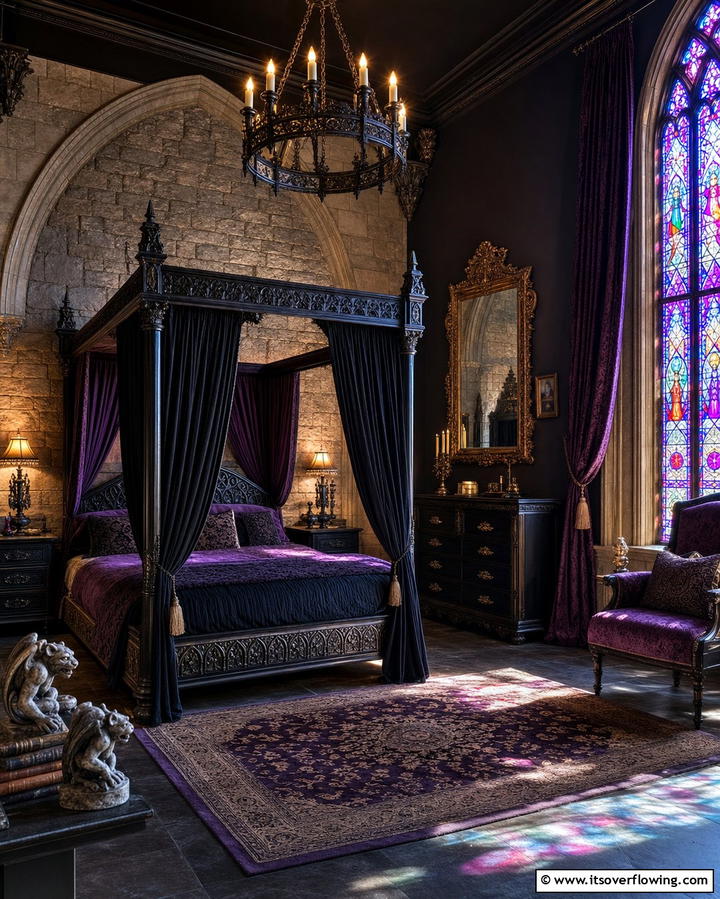 Gothic Castle Chamber - 25 Fantasy Bedroom Ideas for a Magical Escape