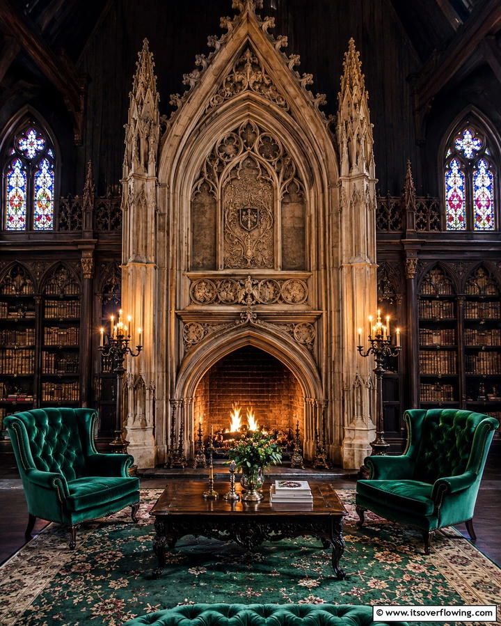 Gothic Fireplace - 20 Traditional Fireplaces for a Classic Home