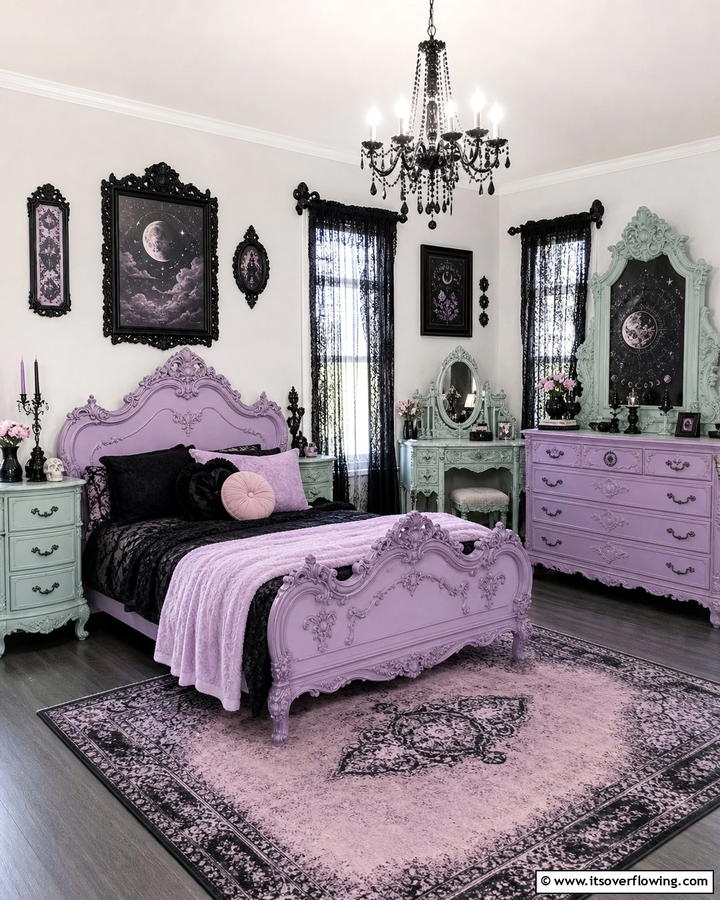 Gothic Inspired Furniture - 20 Pastel Goth Bedroom Ideas for a Unique Aesthetic