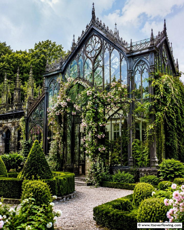 Gothic Inspired GreenhouseExact - 25 Fantasy Greenhouse Ideas for a Magical Garden Escape