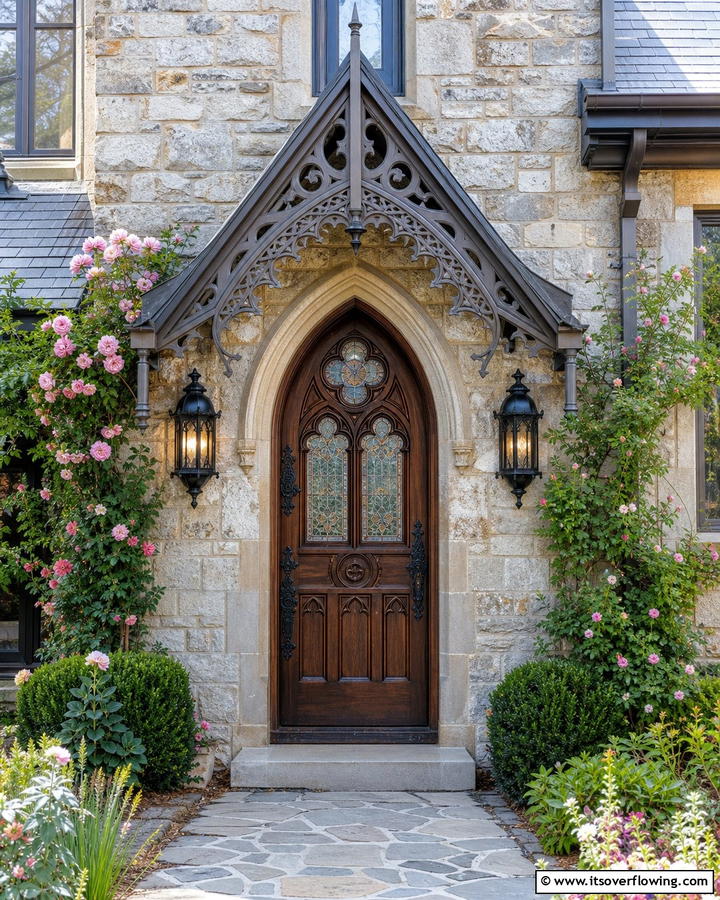 Gothic Revival Style - 20 Gothic Front Door Ideas to Enhance Your Home