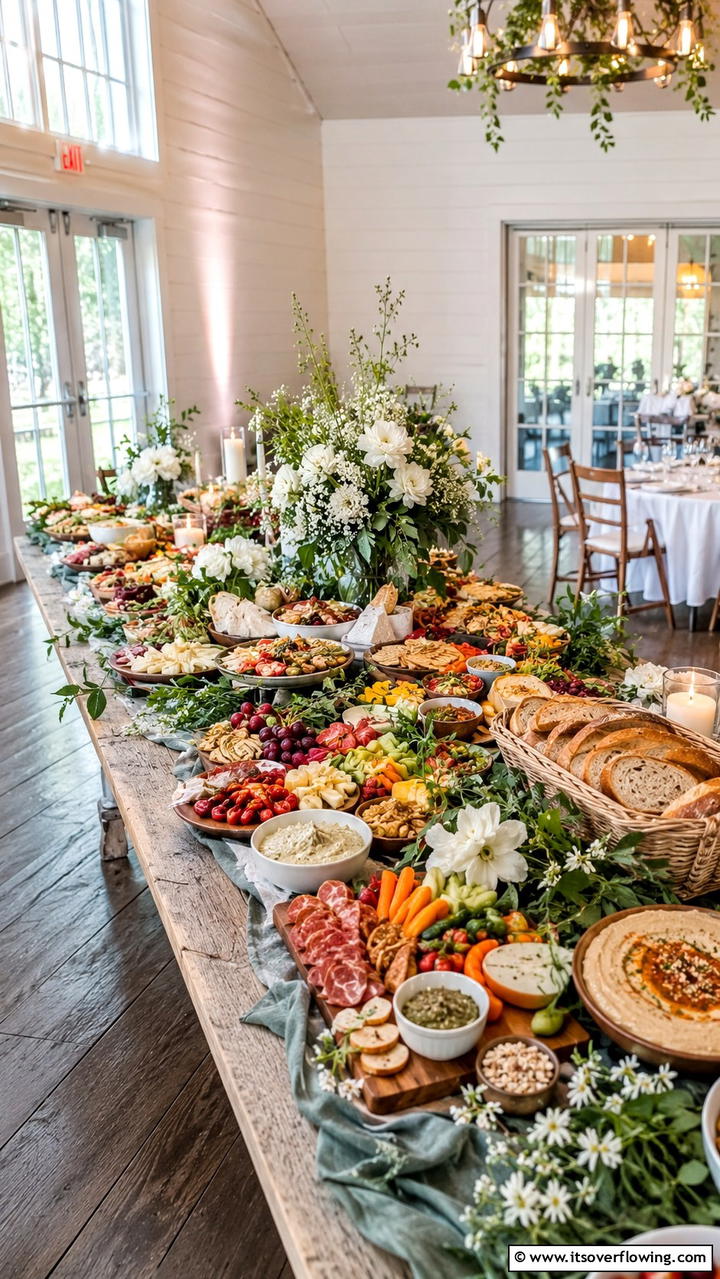 Gourmet Grazing Table - 21 Creative Wedding Food Ideas for a Unique Reception Menu