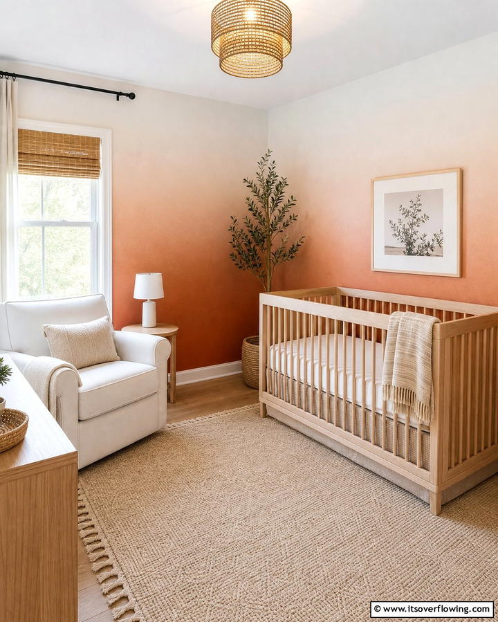 Gradient Wall Painting - 25 Feature Wall Ideas to Transform Your Space
