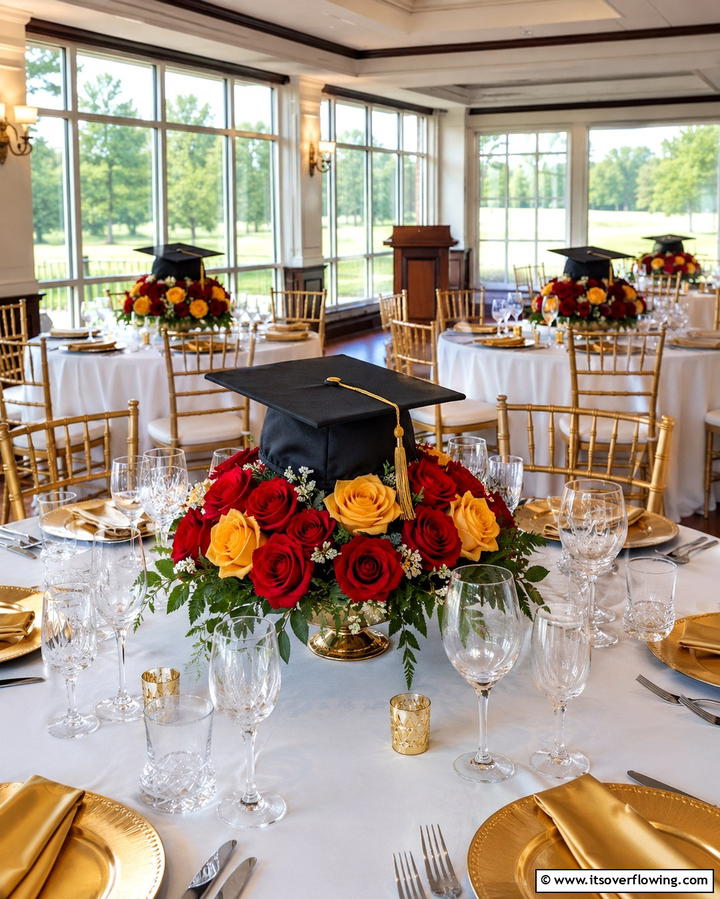 Graduation Cap Floral ArrangementsExact - 25 Graduation Centerpiece Ideas for Memorable Celebrations