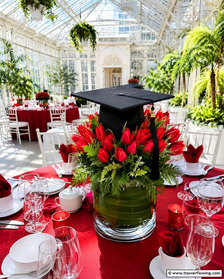 Graduation Cap Floral ArrangementsOne - 25 Graduation Centerpiece Ideas for Memorable Celebrations
