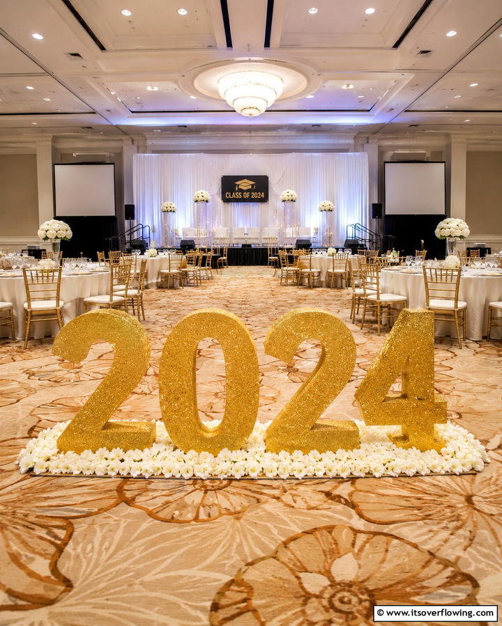 Graduation Year Number Displays - 25 Graduation Centerpiece Ideas for Memorable Celebrations