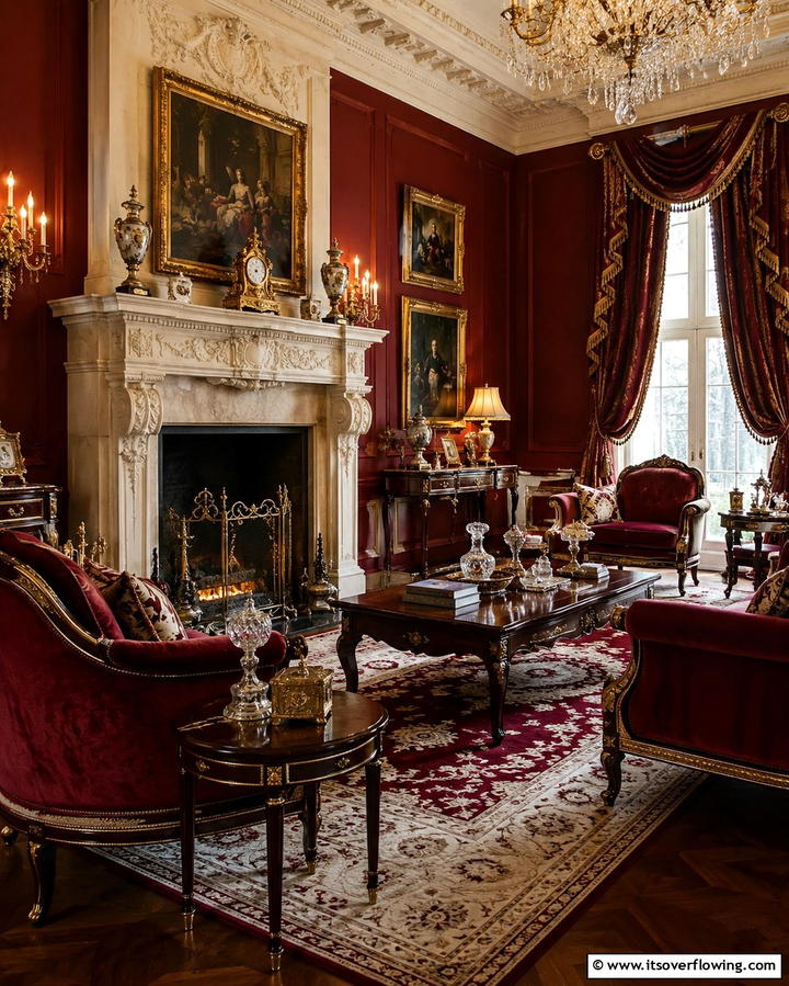 Grand Traditional Style - 25 Rooms With Fireplaces and Vaulted Ceilings