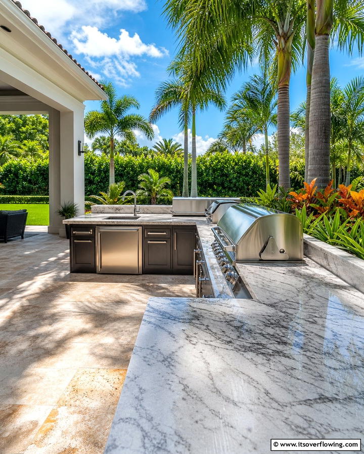 Granite Countertops for Durability - 25 Outdoor Kitchen Countertop Ideas for Functionality