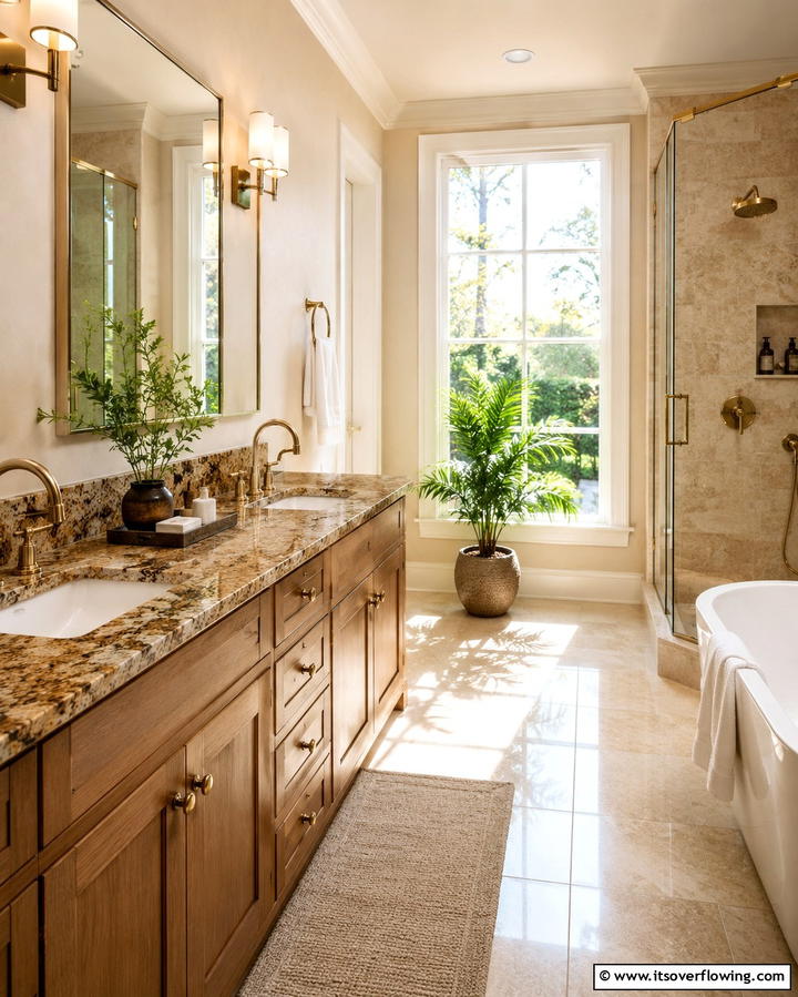 Granite Countertops for Natural Beauty - 25 Bathroom Countertop Ideas for a Stylish Upgrade