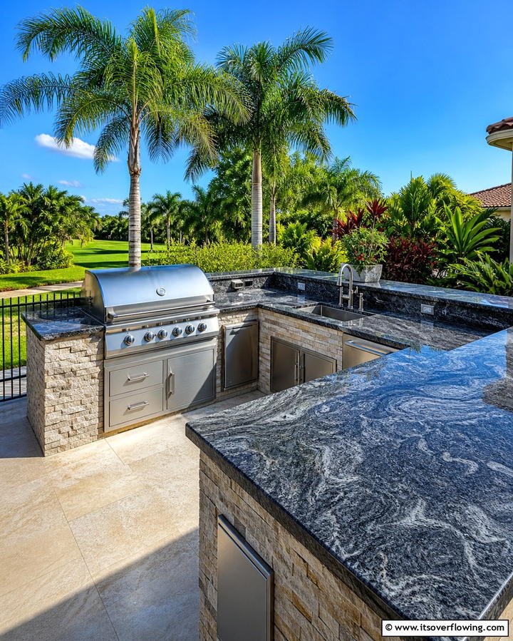 Granite CountertopsExact - 25 Types of Outdoor Kitchen Countertops for Durability