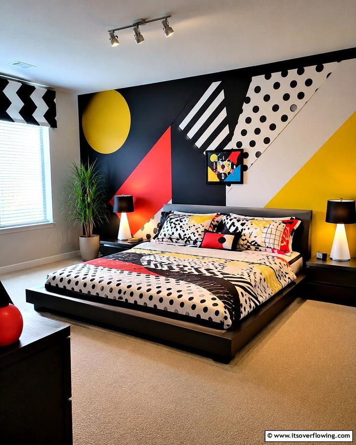 Graphic Prints and Patterns - 30 1990s Interior Design Ideas for Throwback Charm
