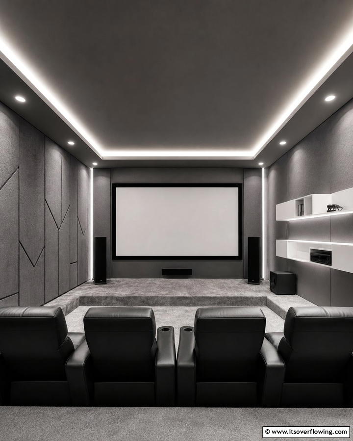 Graphite GrayOne - 30 Home Theater Paint Colors for Immersive Entertainment