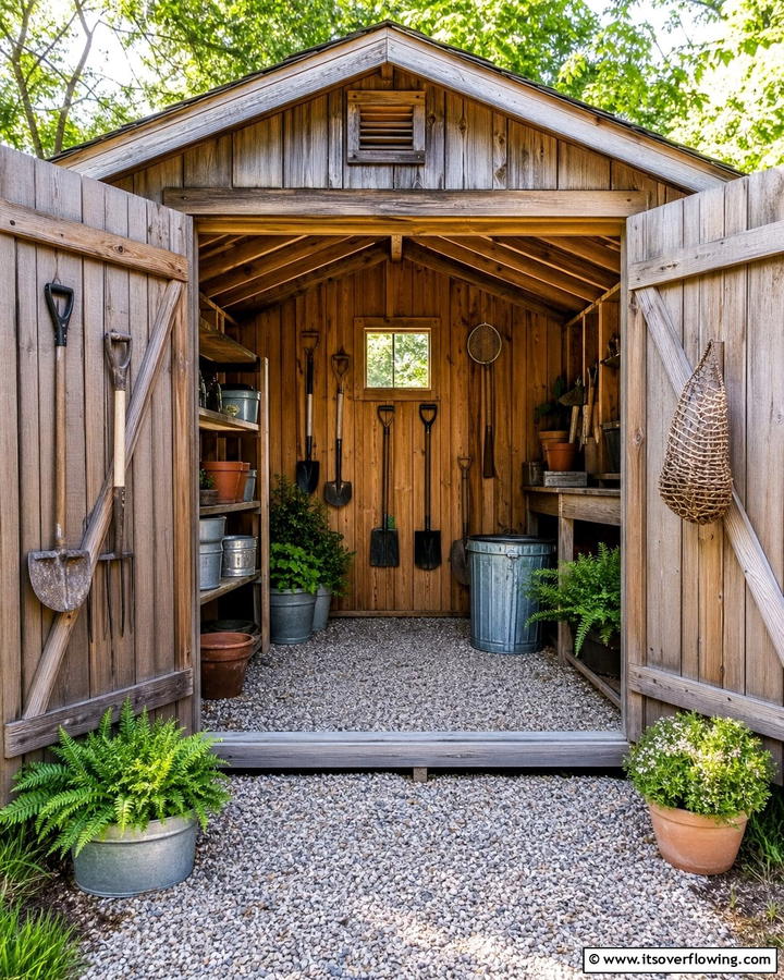Gravel Base - 20 Shed Floor Ideas for a Durable and Functional Space