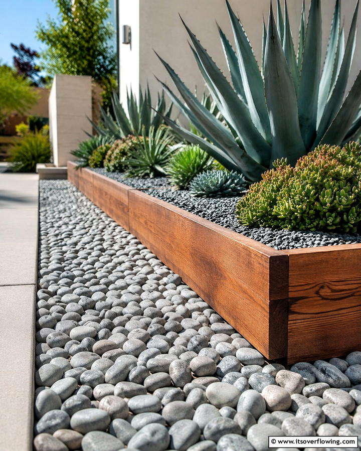 Gravel Borders for Easy Drainage - 25 Low Maintenance Garden Border Ideas for Easy Landscaping