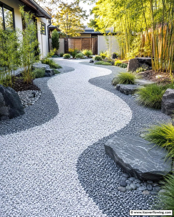 Gravel Pathways - 30 Asian-Inspired Landscaping Ideas for Serene Gardens