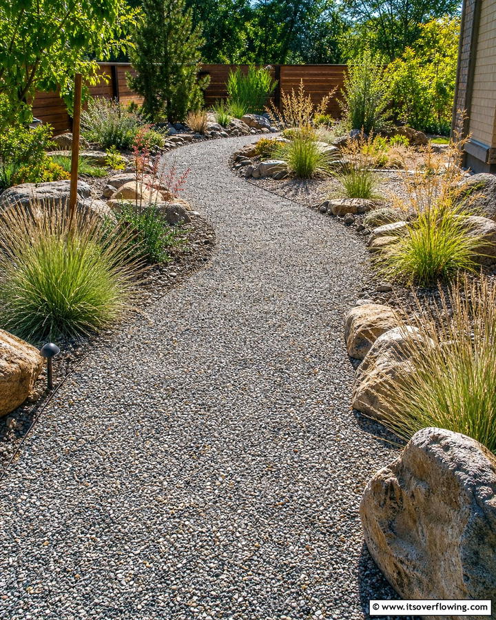 Gravel PathwaysExact - 25 Xeriscape Ideas for Low-Water Landscaping