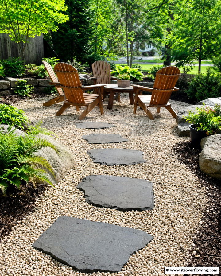 Gravel Patio Flooring - 25 Small Backyard Patio Ideas for a Relaxing Outdoor Oasis