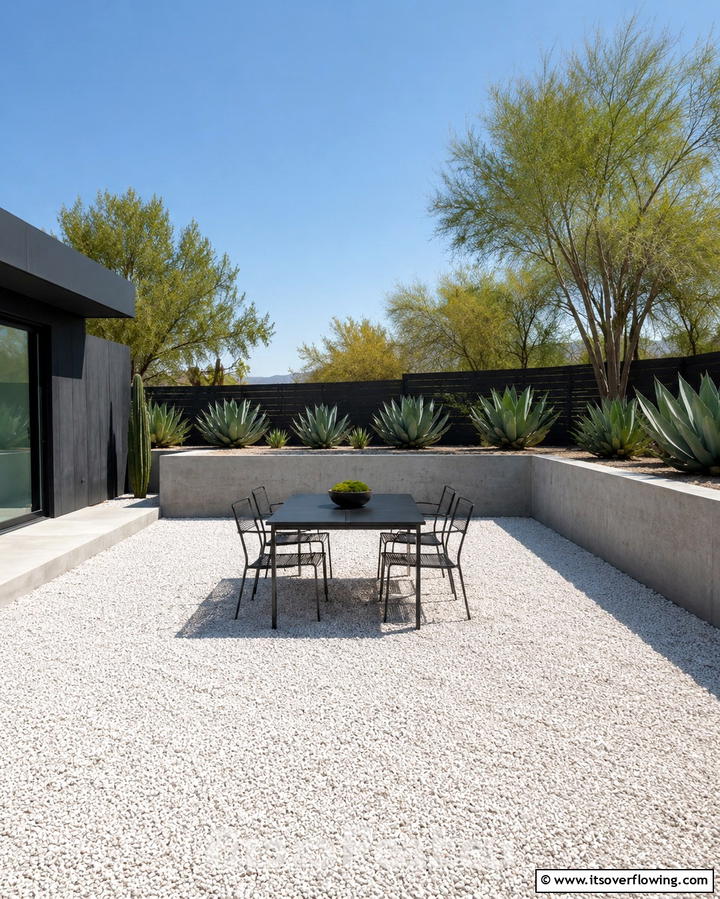 Gravel Patios for Easy Maintenance - 25 Small Backyard Landscaping Ideas to Transform Your Space